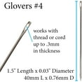 thumbnail image 4 of John James Glovers Needles - Size #4, 40mm in Length and 0.76mm in Diameter, Pack of 25, Triangular Point, Ideal to Pass Through Tougher Materials Such as Leather, Suede, Vinyl and Soft Plastics, 4 of 7