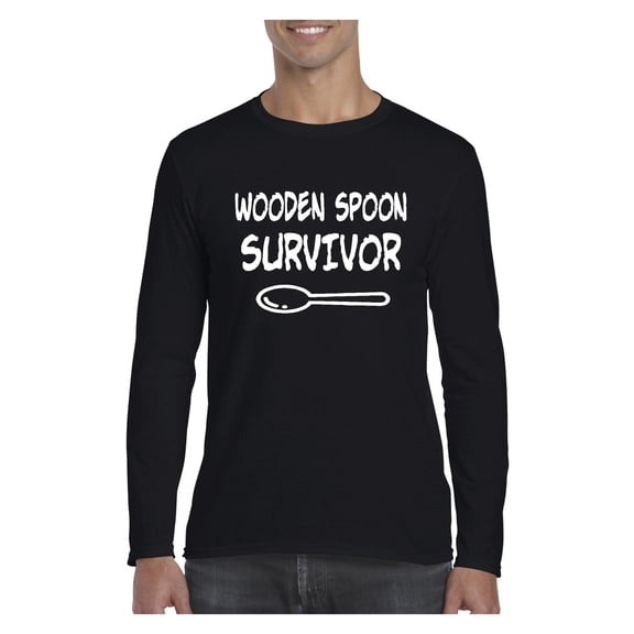 MmF - Mens Long Sleeve T-Shirts, up to Size 5XL - Wooden Spoon Survivor