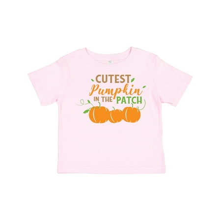 

Inktastic Cutest Pumpkin in the Patch Leaves Autumn Fall Gift Toddler Boy or Toddler Girl T-Shirt