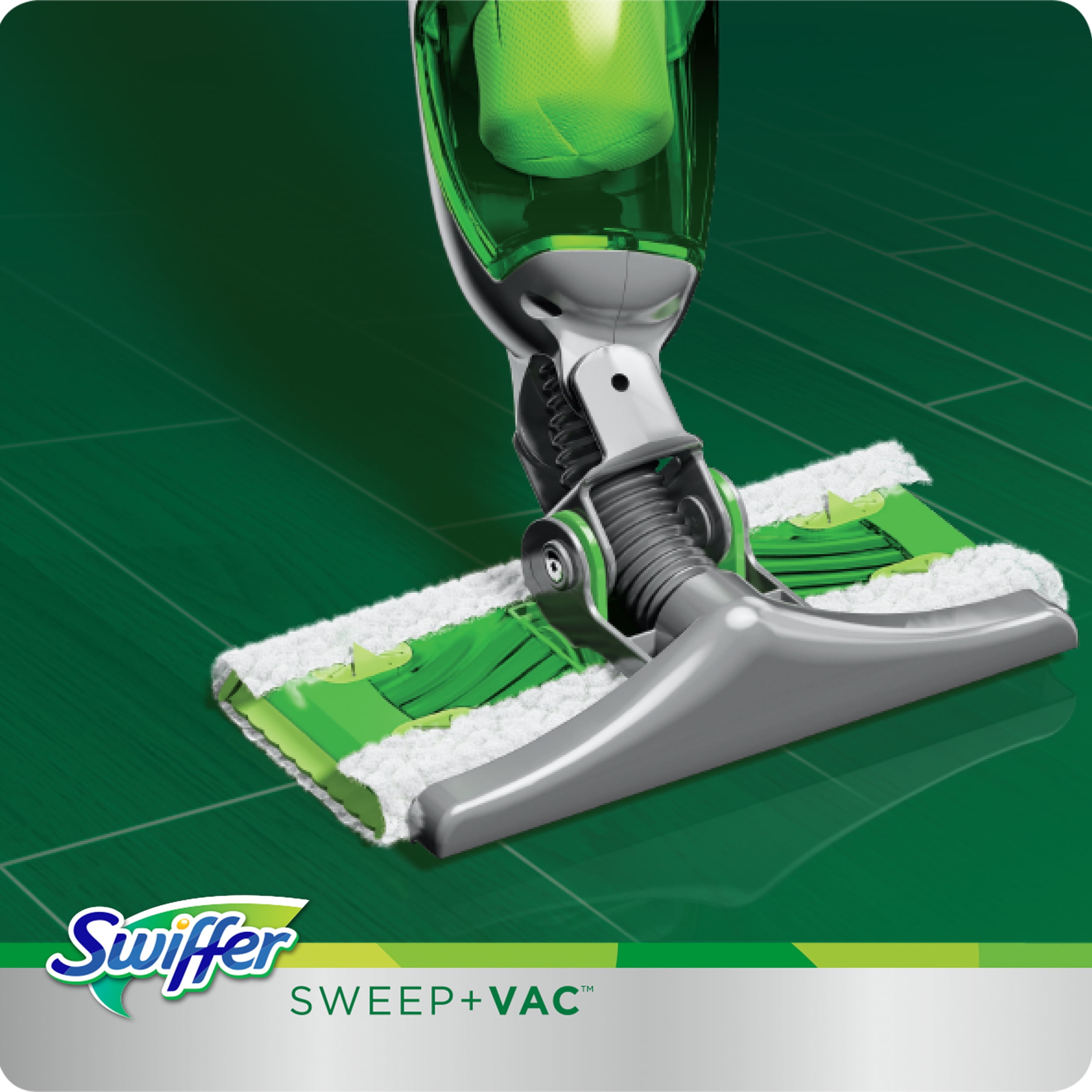Swiffer Sweep & Vac Cordless Vacuum Starter Kit (1 Vacuum Sweeper, 8 Pad Refills)