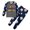 Grey, variant on gdxvjhbj Pjs for Boys Kids Boys Girls Toddler Solid Holiday Daily Pajamas Pyjamas Sleepwear Set Holiday 3T 4T (Black,3-4 Years)