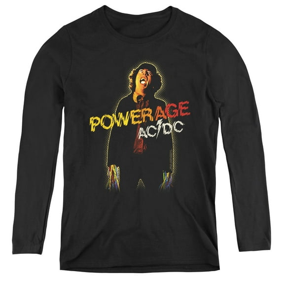 AC/DC Powerage Women's Long Sleeve T-Shirt Black