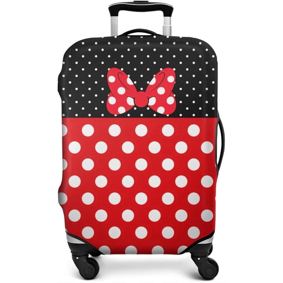 Luggage Cover Protector Suitcase Cover Fashion Suitcase Cover Baggage Covers Fit 29-32 Inch Luggage (Red Bow)