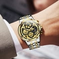 thumbnail image 5 of OLEVS Mens Watch Chronograph Luxury Diamond Dress Business Analog Quartz Wrist Watches Stainless Steel Waterproof Luminous Moon Phase, 5 of 12