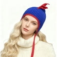 thumbnail image 2 of Dinosaur Knitted Winter Hat With Ear Cozy Style For Cold Weather Outdoor Activities, 2 of 6