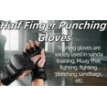 thumbnail image 4 of 1 Pair Boxing Gloves Shock Absorption Half Finger Punching Gloves Gloves For Men Women For Training Muay Thai Kickboxing Fitness Fighting, 4 of 9