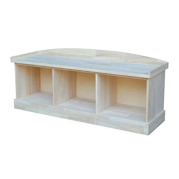 International Concepts Be-150 Bench with Storage, Ready To Finish