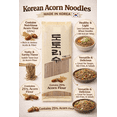 thumbnail image 4 of Korean Acorn Noodles (Dotori Guksu), 2.2 lb (1kg), Made in Korea, Traditional Chewy Noodles for Soup, Bibim & Stir Fry, 4 of 5