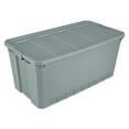 thumbnail image 1 of Sterilite 189L Stacker Tote-  Aqua, 1 of 3