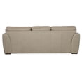thumbnail image 3 of Beaumont Lane Transitional Wide Arm Stationary Sofa in Green Leather, 3 of 4