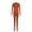 Brown, variant on Adult Unisex Tight Fit Bodysuit Solid Color Dance Stretch Apparel for Stage Orange-S