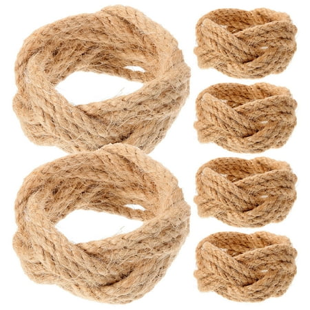 

WHAMVOX 6 Pcs Napkin Decorations Party Serviette Ring Farmhouse for Rattan
