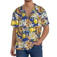 thumbnail image 3 of Disketp Men's Hawaiian Sicilian Style Print Shirts Button Down Holiday Beach Shirts-3X-Large, 3 of 7