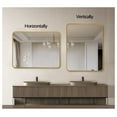 thumbnail image 4 of 22x30 Inch Gold Metal Framed Rectangular Bathrrom Mirror for Wall.(W2203P183122), 4 of 8