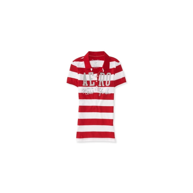 Polo Aeropostale New York para mujer rojo mediano