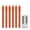 A002- Orange, variant on Halloween Flameless Candle Set, Flameless Taper Candles with Remote, Battery Operated Taper Candles, Battery Candles with Timer, 6 Pack 10X1 Inch Orange Spiral Dripping Led Taper