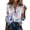 Light Violet, variant on QASIEATN Women's Long Sleeve Button Down Satin Shirt Casual Print Clothing Summer Blouse Fashion Clothing