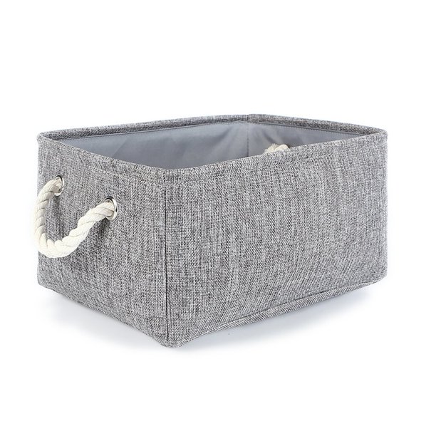TheWarmHome Cesta de almacenamiento – Cestas de almacenamiento para organizar estantes, organizador de armario para el hogar, organización de estanterías, cubos de almacenamiento de tela, cesta median