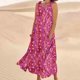 thumbnail image 5 of Vestido de Verano para las Mujeres sin Mangas Lino-Look Impreso Maxi, Suelto Fluido Y Vestido Sexy de Moda para las Mujeres, 5 of 5