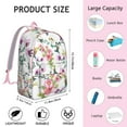 thumbnail image 5 of Flowers Floral Bookbag for School College Teens Adults, Large Capacity Backpack with Laptop Sleeve, Durable Commuting Travel Bookbag, Sunflower Design Unisex Gift Idea for Work or College, 5 of 5