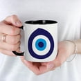 thumbnail image 3 of CafePress - Evil Eye Mug - 11 oz Ceramic Mug - Novelty Coffee Tea Cup, 3 of 3
