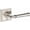 Lifetime Polished Nickel, variant on Baldwin HDDUNCHR003 Dunsmoor Non-Turning One-Sided Dummy Door Lever - Brass