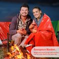 thumbnail image 4 of Camping Mini Ultra Light Large Sleeping Bag Sleeping Bag Camping Hiking Mountaineering Single Sleeping Bag Rescue Warm Bag Does not contain hooks Orange + storage bag, 4 of 5