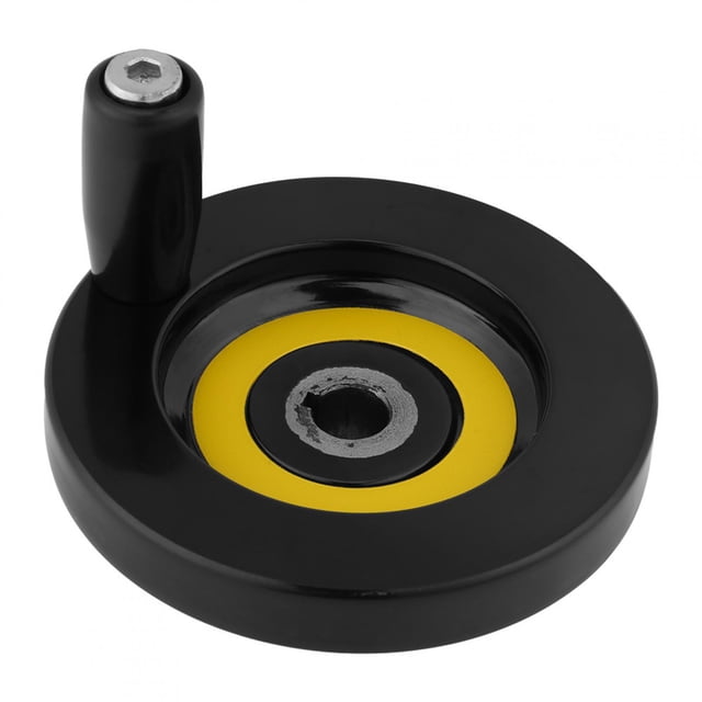 Lathemillinghandwheel,1 pcs Black Lathe Revolving Handle Hand Wheel Ripple Hand Wheel High-End Performance