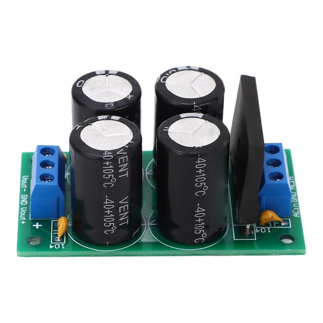 Carte Redresseur de Puissance Double Double Amplificateur de Puissance Carte Filtre Redresseur Pont Plat Carte d'alimentation Non Régulée Module 25a Ac9‐17v