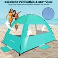 thumbnail image 4 of Beach Tent Sun Shelter for 3/4-5/6-7/8-10 Person, UPF 50+ UV Protection Beach Canopy, Lightweight and Easy Setup Cabana, Portable Shade Tent, 4 of 14