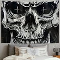 thumbnail image 2 of Orinice Skull Cross Detailed Art Tapestry Wall Hanging Unique Style Graphic Tapestries Home Wall Decor for Living Room Bedroom Apartment Farmhouse Dorm 40x30inch, 2 of 6