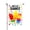 Color 2, variant on Jbralid Spring Garden Flag Colorful Sunburst Pattern Design Linen Summer Garden Flags for Outside 12x18 inch
