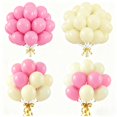 thumbnail image 1 of Globos de Látex JKGOO Kit de Fiesta 80 Piezas 10" Rosa y Amarillo, 1 of 6