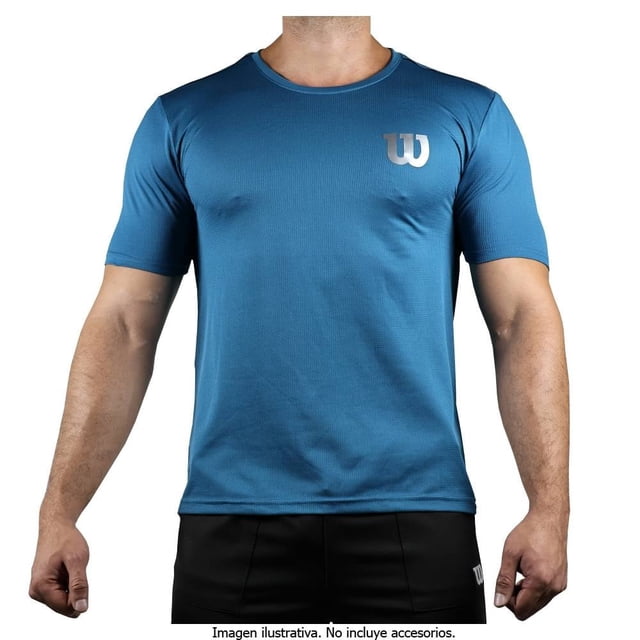 Playera Wilson Talla M Cuello Redondo Deportiva Azul Petróleo