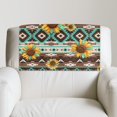thumbnail image 2 of TSOVTHRID Aztec Tribal Sunflower Cow Print Headrest Cover Recliner Headrest Slipcover Non Slip Waterproof Recliner Chair Couch Head Rest Protector Covers for Living Room 17x27in, 2 PCS, 2 of 7