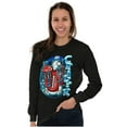 thumbnail image 4 of Airbrushed King Icee Bear Chillin Unisex Plus Size Long Sleeve Tee Shirt Brisco Brands 2X, 4 of 5