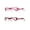 Pink, variant on Eyebogo Kaylee Value 2-Pack Women Rectangular Reading Glasses, Burgundy/Kaylee/Olivia, +2.50