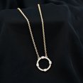 thumbnail image 3 of Rosec Jewels Lab Grown Diamond Eternity Circle Necklace for Women - EF-VS Quality Certified with Jewelry Box, 14K Yellow Gold, 3 of 7
