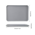 thumbnail image 3 of Rectangular Serving Tray Anti Slip Scratch Resistant Plastic Food Serving Tray, 3 of 6