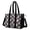 Black Fairy Star, variant on Teacher Tote Bag,Black Fairy Star Pattern Teacher Utility Tote Bag,Large Work Tote Bags for Women with Multiple Pockets,Top Zipper Closure,13.8x10.6x6.7 Inch