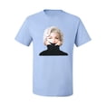 thumbnail image 2 of Wild Bobby, Hip Marilyn Monroe Portrait Classic Beauty Pose, Famous People, Men Graphic Tee, Light Blue, Medium, 2 of 4