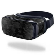 MightySkins SAGEVR-Black Camo Skin for Samsung Gear VR Original Wrap Cover - Black Camo