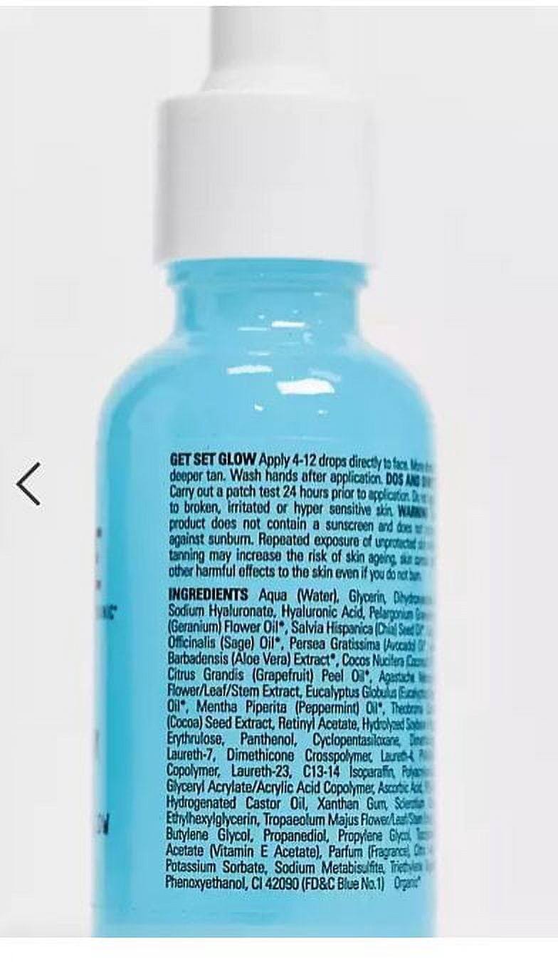 Isle of Paradise Hyglo Face Hyaluronic Self Tan Serum - Hydrating and Brigtening Gradual Tan Facial Serum, Vegan and Cruelty Free, 1.01 Fl Oz