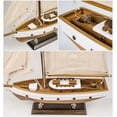 thumbnail image 4 of SAILINGSTORY Wooden Sailboat Decor Sail Boat Model Ship Sailing Yacht for Home Decoration Wood Color, 4 of 6