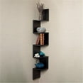 thumbnail image 1 of Danya B. XF11035OK Rustic Weathered Oak Laminate Corner Wall Mount Shelf, Large, 1 of 1