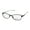 black / white, variant on NEW LIGHTEC 6961L MENS/WOMENS DESIGNER FULL-RIM BLACK / WHITE FRAME DEMO LENSES 52-16-135 SPRING HINGES EYEGLASSES/EYE GLASSES