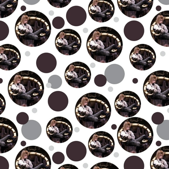 Goblin King Jareth From The Labyrinth Sitting On Throne David Bowie Premium Gift Wrap Wrapping Paper Roll