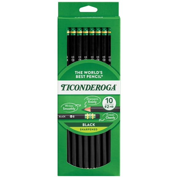 Lápices Ticonderoga Dixon #2, con funda de madera, preafilados, 60 unidades