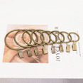 thumbnail image 5 of Clip de cortina de metal Anillo de cortina Hebilla de cortina Anillo colgante Gancho de clip de cortina de metal, 5 of 5