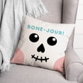 thumbnail image 3 of Creative Products Bone-Jour! 18 x 18 Spun Poly Pillow, 3 of 3